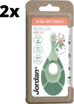 2 x Jordan Tandenborstel Green Clean Step 1 Baby (0-2 jaar)