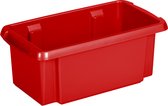 Sunware Opslagbox - kunststof - 7 L - rood - 38 x 21 x 14 cm