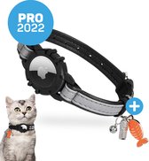 Vulpes Pets® Kattenhalsband geschikt voor Apple AirTag - Apple Airtag Kattenband Pro - Veilig, lichtgewicht, reflecterend & comfortabel - Anti-kras en Waterbestendig - Incl. 3 accessoires - 19-26 CM - XS