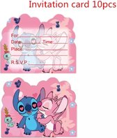 Lilo & Stitch uitnodig kaarten 10 stuks