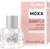 foto van Mexx Simply for Her Eau de Toilette 20ml