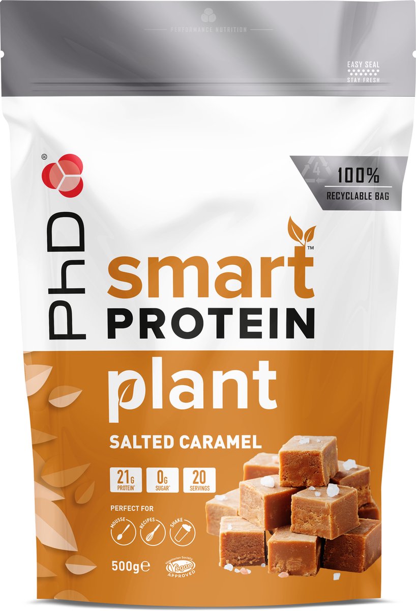 PhD Smart Protein Plant (500g) Salted Caramel - Eiwitten - Veganistisch eiwit