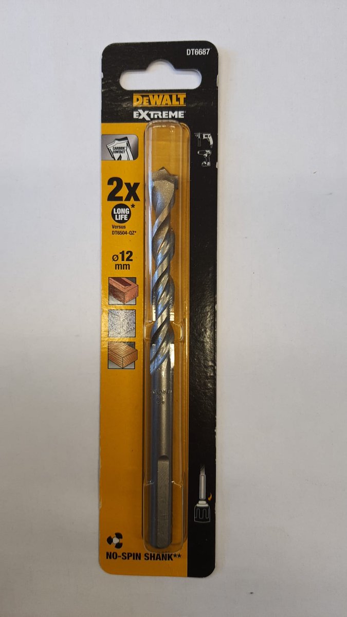 DEWALT DT6685-XJ - BETONBOOR - EXTREME MASONRY - 10MM - 10X60X120MM - DRILL BIT