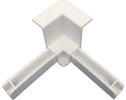 Horrenbouw - Kunststof hoeken voor inzethor - Witte hoeken - Per 8 stuks