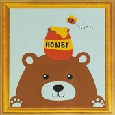Peinture à numéros Enfants - ours - marron - Coloriages à numéros