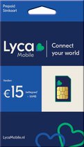 Lycamobile NL 4G Prepaid Simkaart met €15* beltegoed + 50MB | Lyca Holland Sim met Nederlands mobielnummer