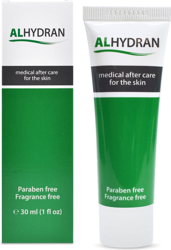 ALHYDRAN 30 ml | Brandwond- & littekencrème | Hydraterende crème | Aloë Vera crème | Crème tegen een droge huid en roodheid