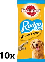 Pedigree - Rodeo - Hondensnack - Kip & Bacon - 10x123g - 10 verpakkingen van 7 stuks