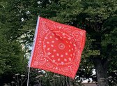 Boerenzakdoek vlag - 150x150cm - Boeren vlag - Kwaliteitsvlag - Geschikt voor buiten en aan huis - Vlaggen - Koningsdag - Geslaagd - Nederland - Boeren protest - Boerenprotest vlag