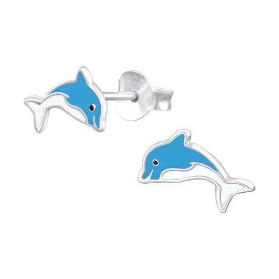 Dolphin Earrings 925 Sterling Silver Dolphins Dangle Earrings Moonstone Drop Heart Animal Earrings Jewelry Gifts for Women Girls, Sterling Silver
