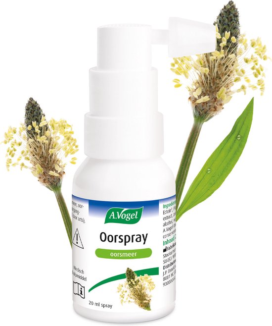 A.Vogel Oorspray oorsmeer spray - Overmatig oorsmeer, oorsmeerprop, oorhygiëne. - 20 ml
