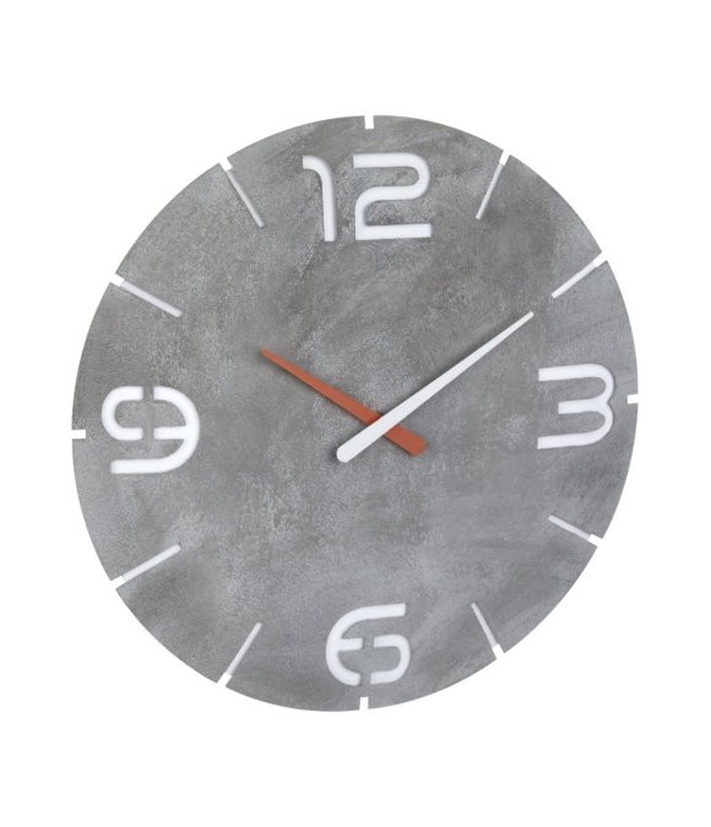TFA Dostmann 60.3536.15 Wandklok Zendergestuurd 350 mm x 35 mm Beton-grijs