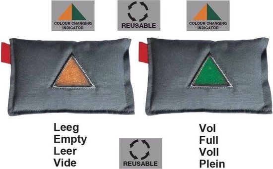 Lucht Ontvochtiger - Auto Ontvochtiger - Indicator -  Universeel - Herbruikbaar - 18 x 18 x 6 CM - Zwart