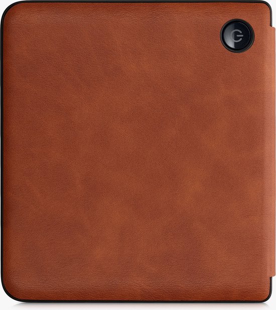 kwmobile e-reader hoesje geschikt voor Kobo Libra 2 hoes - Ereader flip case met standaard - E reader cover van kunstleer - In bruin van Merkloos — afbeelding 3