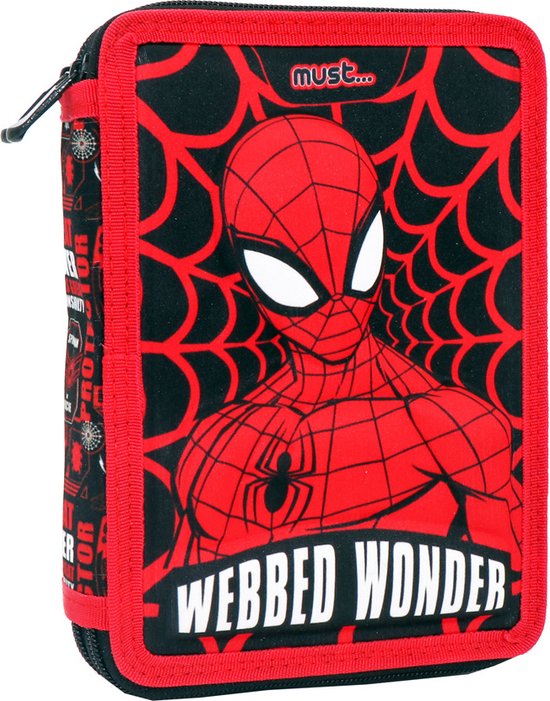 SpiderMan Gevuld Etui, Webbed Wonder - 21 x 15 x 5 cm - 31 st. - Polyester