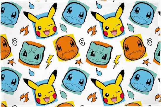Pokémon Fleece Deken, Starters - 100 x 150 cm - Polyester