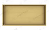Best-Design Nancy "Lotus" inbouwnis 61x30.5x7 cm Mat-goud