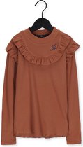 Nono N208-5404 Tops & T-shirts Meisjes - Shirt - Oranje - Maat 104
