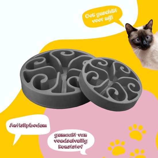 Eat Slow Live Longer Original Voerbak antischrok voerbak Slow