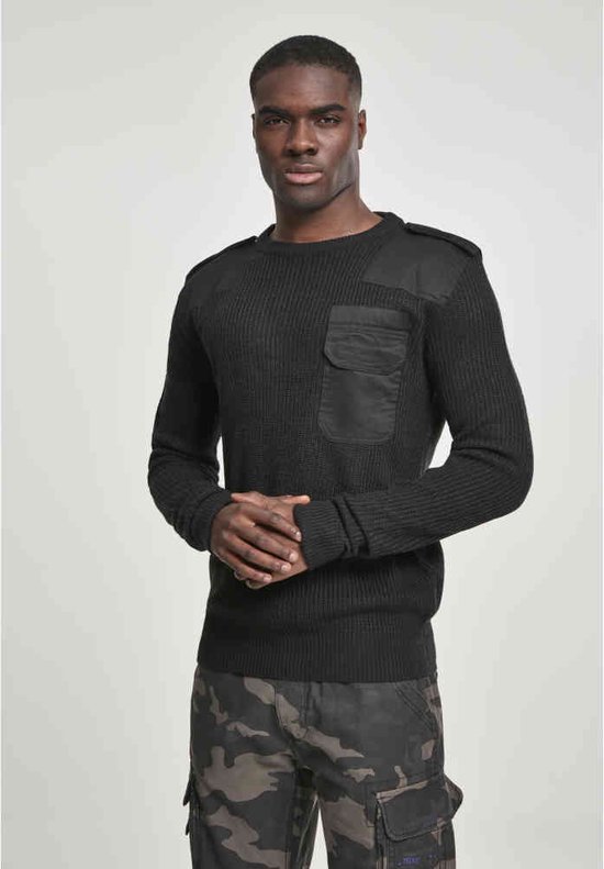 Chemise à manches longues Urban Classics - S- BW Pullover Zwart