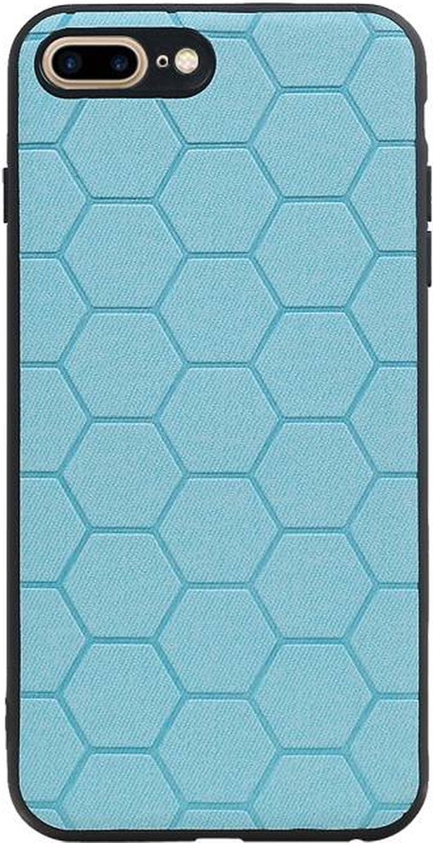 Hoesje Hexagon Hard Case Blauw geschikt voor Iphone 7/8 Plus