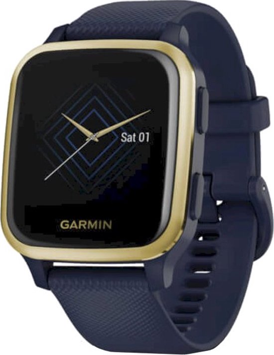 Garmin Venu Sq Music Health - Smartwatch met Muziekopslag - 6 dagen batterij - 41 mm - Captain Blue/Light Gold - Garmin