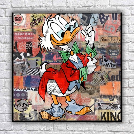 Dagobert Duck Picsou X Louis Vuitton X C, Painting by