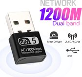 Adaptateur wifi usb Dual bande AC 1200Mbps 5Ghz antenne Usb Ethernet Pc sans fil Lan Wifi Dongle Ac Wifi récepteur