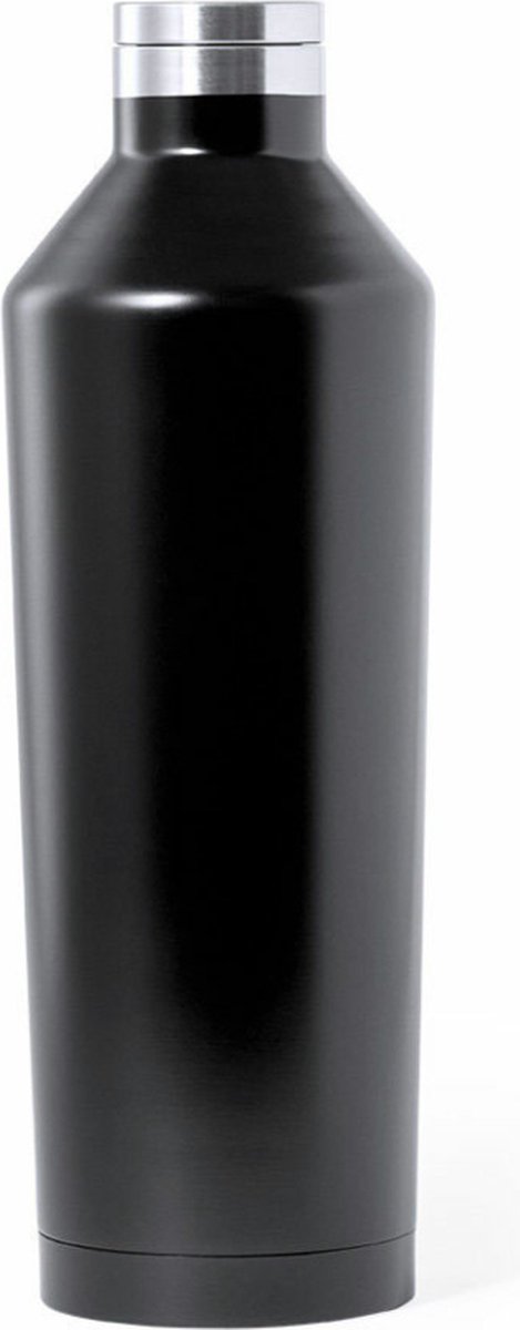 OneTrippel XL Design Thermosfles - Drinkfles - Waterfles - 800 ml - RVS - zwart