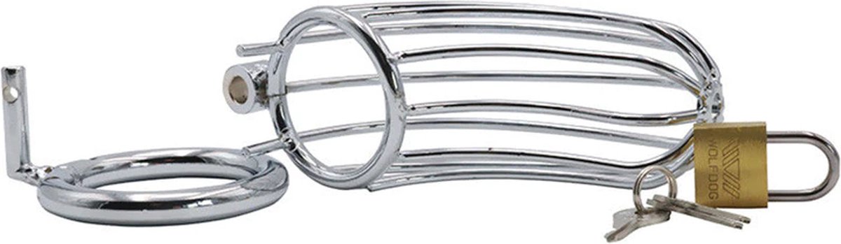 Goedkoopste Chasity Cage - Peniskooi - Cock - Kuisheidskooi voor Mannen - Metaal hangslot - One size