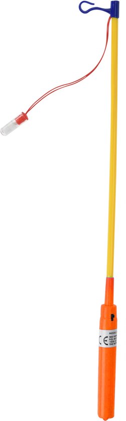 Lanterne bâton orange avec lumière 50 cm