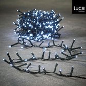Luca Lighting Guirlande lumineuse de Noël - extérieur - 370 lumières blanches - fonction flash - 740 cm