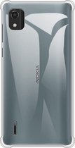Hoesje geschikt voor Nokia C2 2nd Edition - Anti Shock Proof Siliconen Back Cover Case Hoes Transparant
