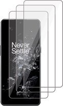 Screenprotector geschikt voor OnePlus 10T - Gehard Glas Beschermglas Tempered Glass Screen Protector - 3 Stuks