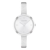 Calvin Klein CK25200181 Beam Dames Horloge - Mineraalglas - Staal - Zilver - Ø 30 mm - Quartz - Druksluiting - 3 ATM (spatwater)