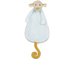 Happy Horse Hond Daiki Knuffeldoekje - Beige/Blauw - Baby cadeau