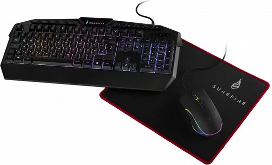 KingPin Set(QWERTY(SCA.)/7-knops RGB/Muis Pad)