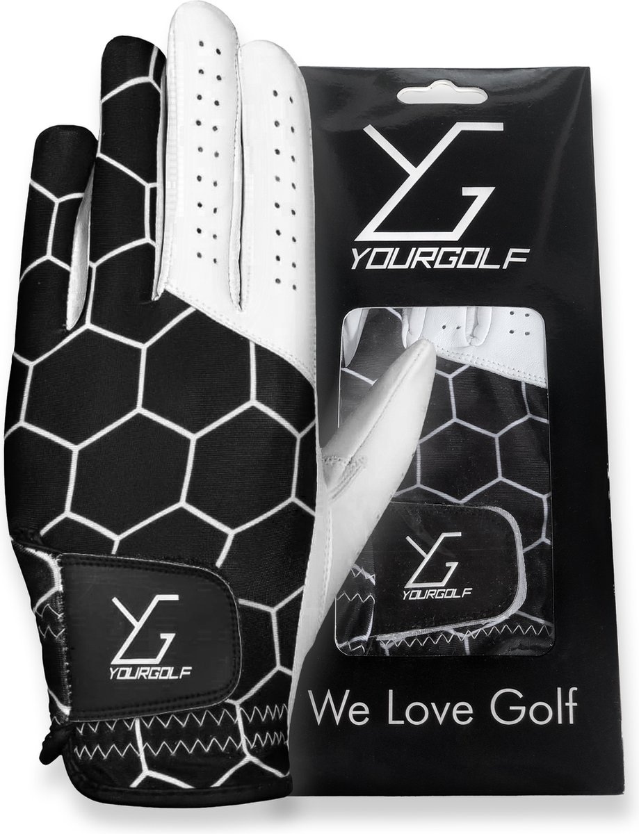 YourGolf Golfhandschoen heren Zwart S - Golf - Sport Accessoires - Golfhandschoen Volwassenen - Golfhandschoenen