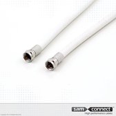 Coax RG 6 kabel, F connectoren, 3 m, m/m | Signaalkabel  | sam connect kabel