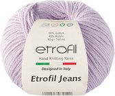 Etrofil Garen Jeans - Lila No 16 - 55% Katoen 45% Acryl- Amigurumi - Haak- en Breigaren