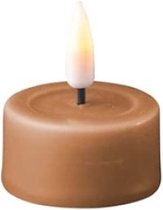 Luxe LED kaars - Caramel LED Tealight Candle D4,1 x 4,5 cm (2 pcs.) - net een echte kaars! Deluxe Homeart