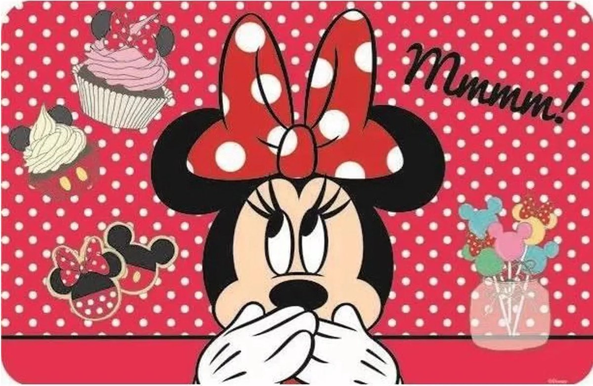 Placemat Minnie mouse cake