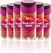 Silvo® | 6 x Shake It Braad & Grill Kruiden 38g | voordeelverpakking