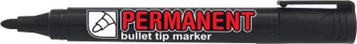 Crown permanent marker, ronde punt, schrijfbreedte 1 - 3 mm, zwart