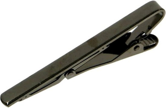 Fako Bijoux® - Dasspeld - Stropdas Clip - Tie Clip - Classic - 55mm - Gun Metal Zwart