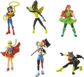 Speelset DC Comics Super Hero girls - speelfiguurtjes - taarttopers - (ca. 6 cm)