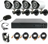 Système de caméras de sécurité CCTV stocké 4 caméras avec DVR via Internet et téléphone