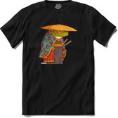 Meester Samurai Kikker T-Shirt Heren / Dames Dieren Shirt