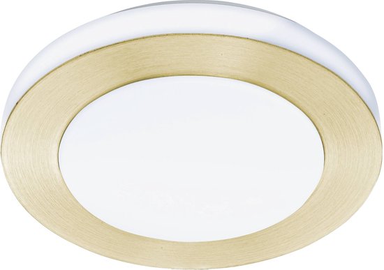 EGLO Led Carpi Plafondlamp - LED - Ø 30 cm - Goud/Wit