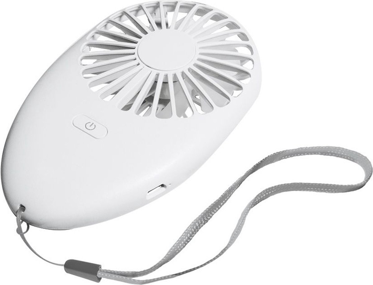 MikaMax Handventilator – Mini Oplaadbare Ventilator –  Compact formaat - Draadloos - 2 Windsnelheden — afbeelding 2